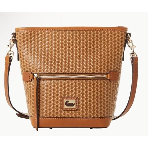 Dooney And Bourke Camden Woven Mini Hobo Crossbody Bag Leather